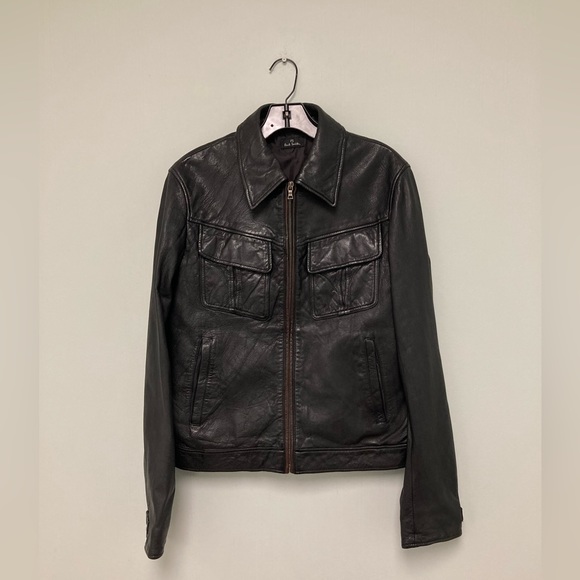 Paul Smith Leather Jacket. Size Large. Brand new never worn. - Picture 4 of 15